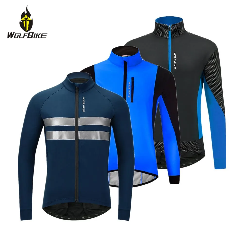 WOSAWE зимняя теплая велосипедная куртка ветрозащитная Водонепроницаемая