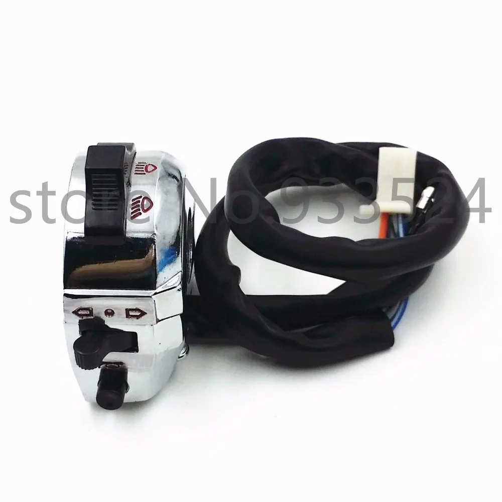 Двойной спортивный Левый переключатель сигнал поворота для Honda Kawasaki Suzuki Yamaha KTN