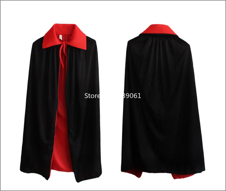 Карнавальная вечеринка на Хэллоуин красная черная накидка Детская модель