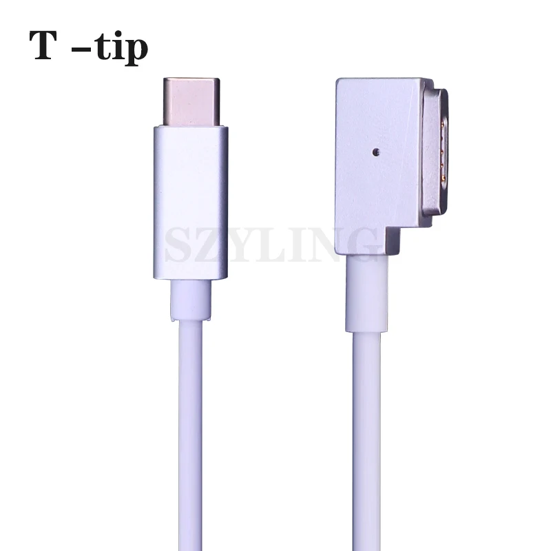 Оптовая продажа замена USB C Тип Male к Magsaf * 1/2 T Tip L Зарядное устройство Мощность