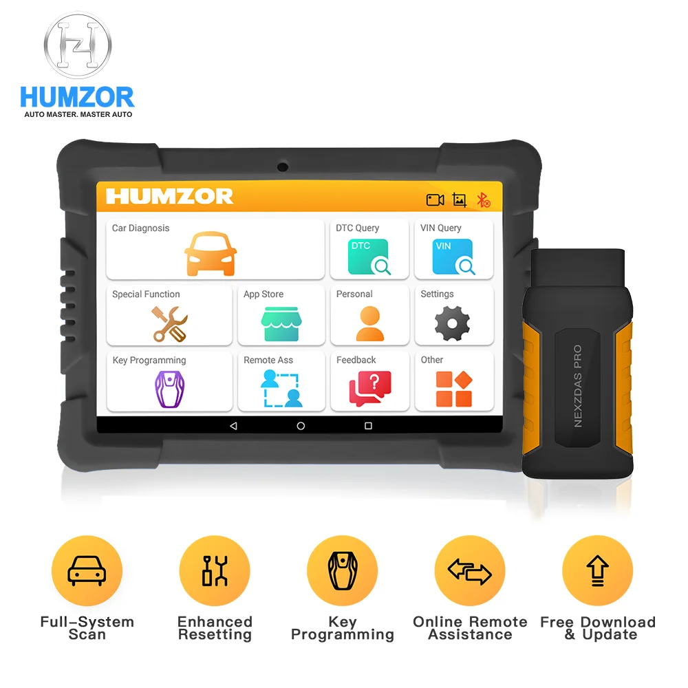 Humzor NexzDAS OBD2 сканер 9 6 дюймов планшет полная система диагностический инструмент OBD