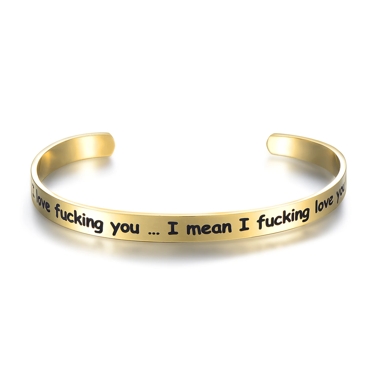 Классическая простая нержавеющая сталь открытая подвеска-губы браслет