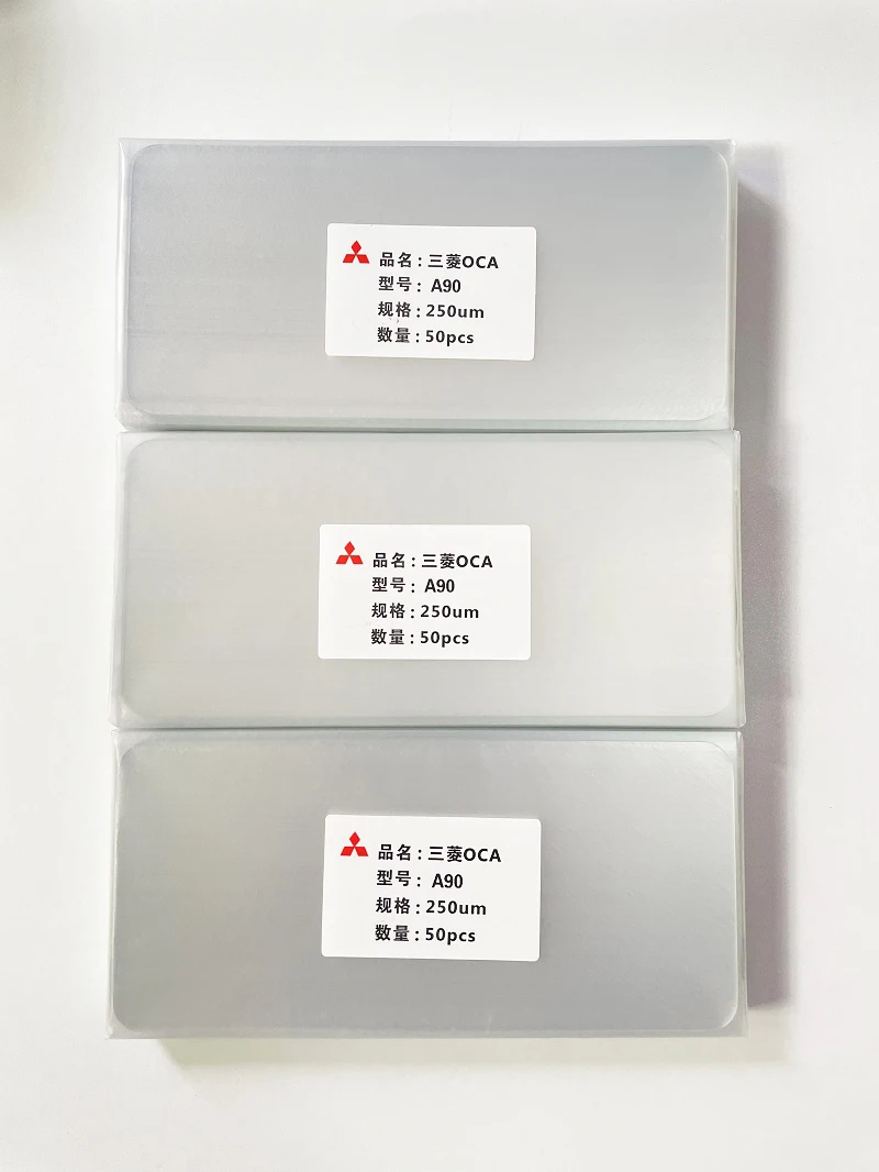 Adhesivo &oacute;ptico transparente para m&oacute;vil, adhesivo OCA de cristal t&aacute;ctil LCD para Samsung galaxy A10, A20, A30, A40, A50, A60, A70, A80, A90, 50 Uds.-0