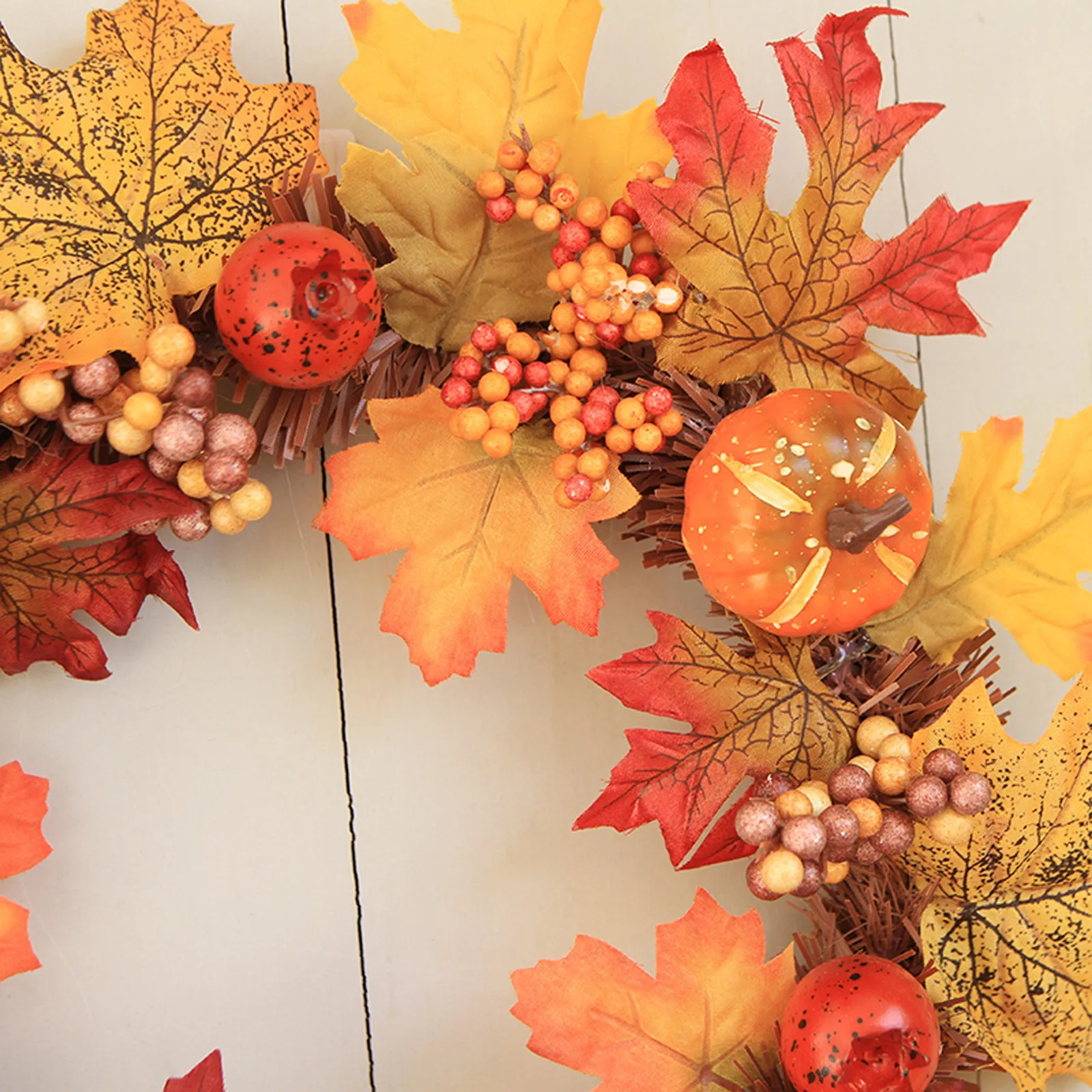 30 см осенний венок Рождественское украшение гирлянда День благодарения окно