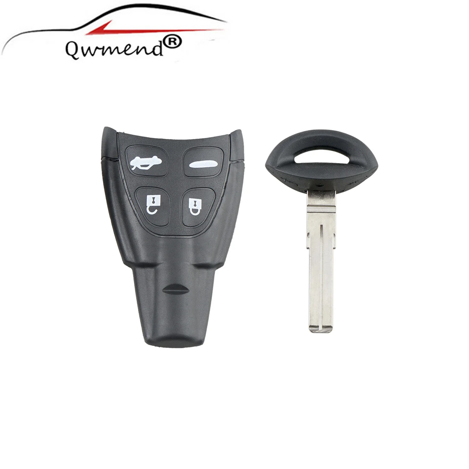 4 кнопки дистанционного ключа оболочки FOB чехол для SAAB 9-3 93 2003-2007 автомобиля Fob Fix