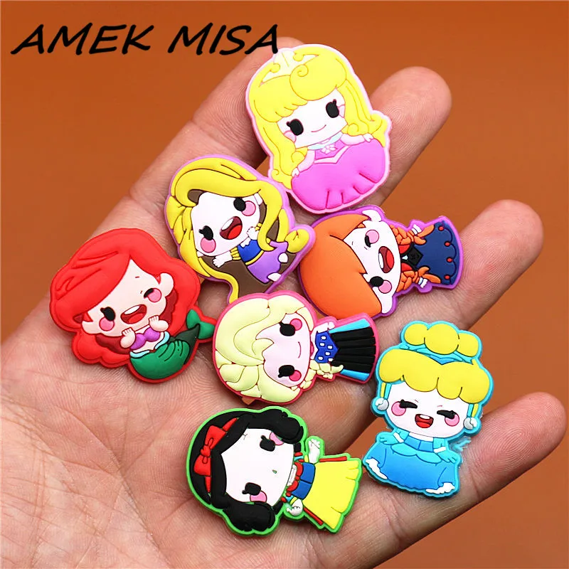 Одиночная распродажа 1 шт. подвески для обуви серия Cute Seven Princess аксессуары новые