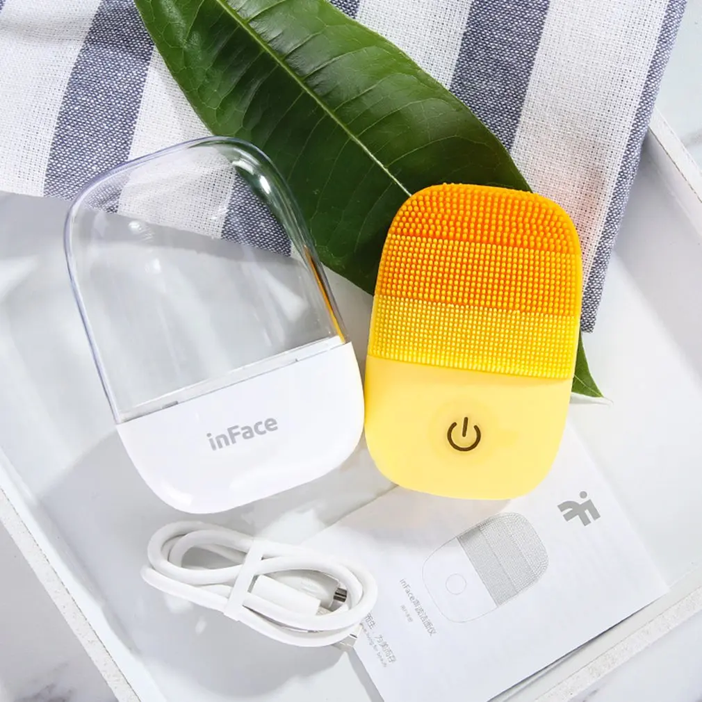 Xiaomi inFace Smart Sonic Clean Электрический глубокое очищение для лица Чистящая Щетка массажная стирка уход за лицом перезаряжаемый