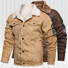 2021 зимняя куртка на флисе для мужчин, ветровки, куртки, мужская куртка модное утепленное пальто в стиле милитари верхняя мужская куртка одежда