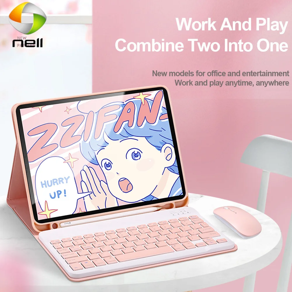 

Bluetooth Keyboard Mouse iPad Pro 12.9 Case 2020 2018 pro 11 cases with keyboard Smart Leather Funda Coque Cover shell