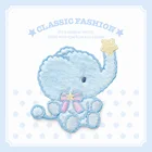 1 шт. Симпатичные плюшевые нашивки AHYONNIEX с вышивкой в виде слона для девочек, нашивки для сумок, термоклейкие нашивки для одежды, маленькие нашивки для детской одежды