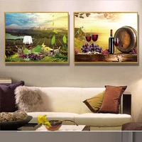 canvas poster print wine fruit acrylic painting modern picture home decor wall art picture for home kitchen wall decor 2 44