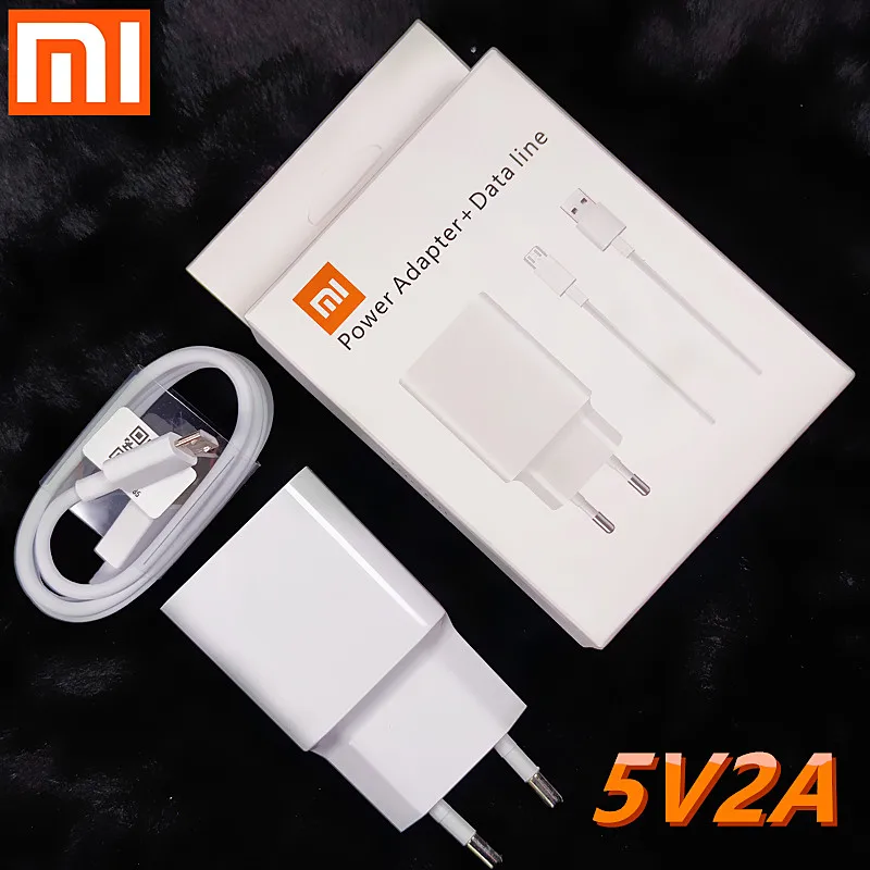Оригинальное зарядное устройство Xiaomi 10 Вт 5В 2A кабель micro USB для Mi 2 3 4 Redmi 3s 5 Note