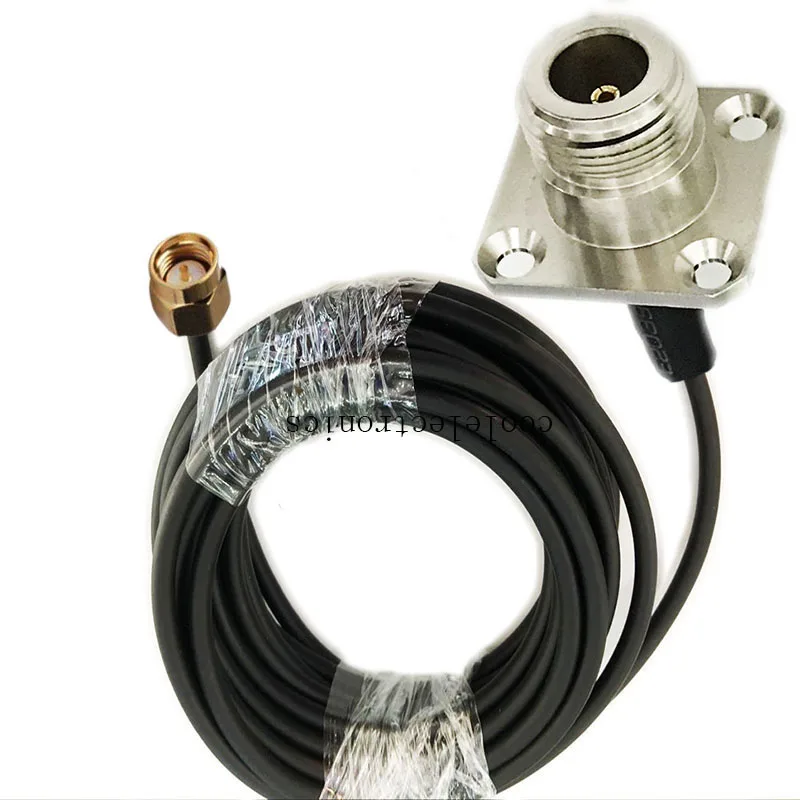 LMR195 кабель N Женский Фланец 4 отверстия крепление к SMA мужской разъем RF