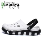 Сандалии мужские для сада и пляжа, Нескользящие, с принтом, модные дизайнерские тапки, повседневная обувь унисекс, клоги, лето