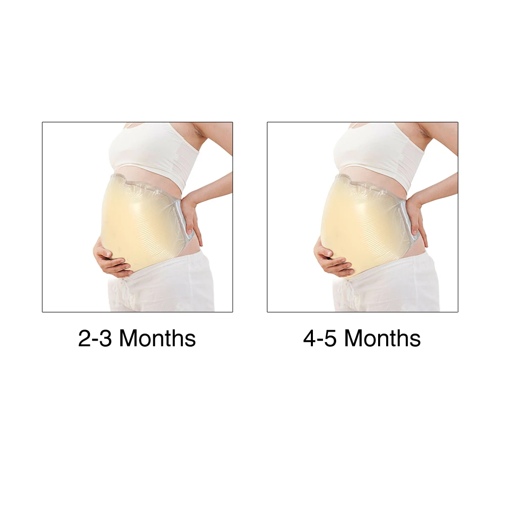 Реалистичные реквизит Bellyband регулируемый ремень силиконовый Bump клей для