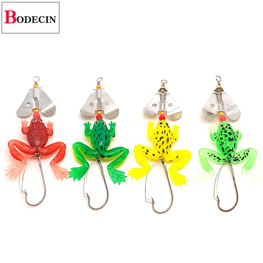 Рыболовный Спиннер/Искусственная/поддельная/силиконовая приманка с лягушкой