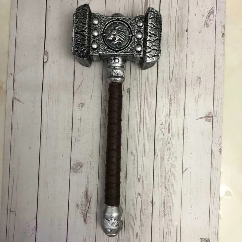 

1:1 COS Riot Game Weapon COOL Gift 54CM Destroy Hammer Movies Figure Model 5Safety Material PU Model