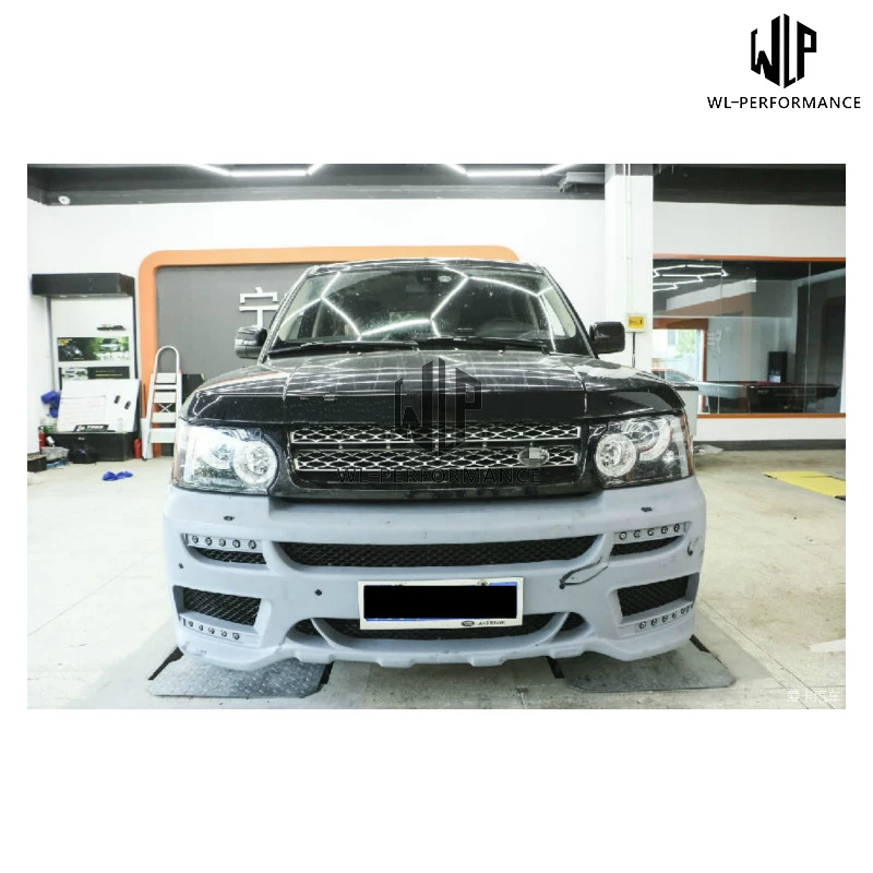 Высококачественный Неокрашенный задний диффузор на передний бампер из ПУ