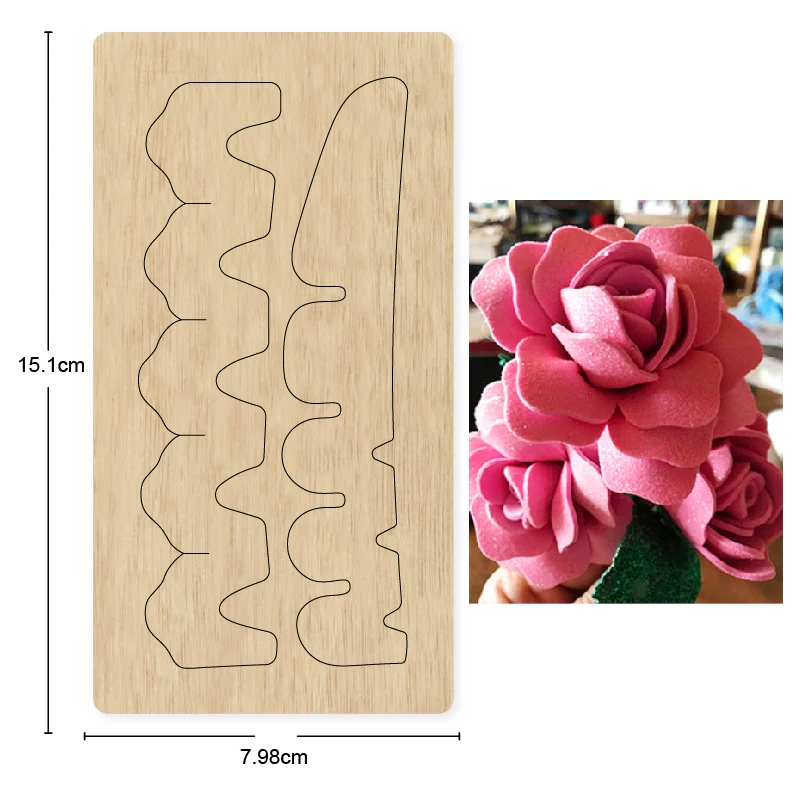 Кожаные изделия ручной работы с розами Лазерная Форма для тиснения и гравировки