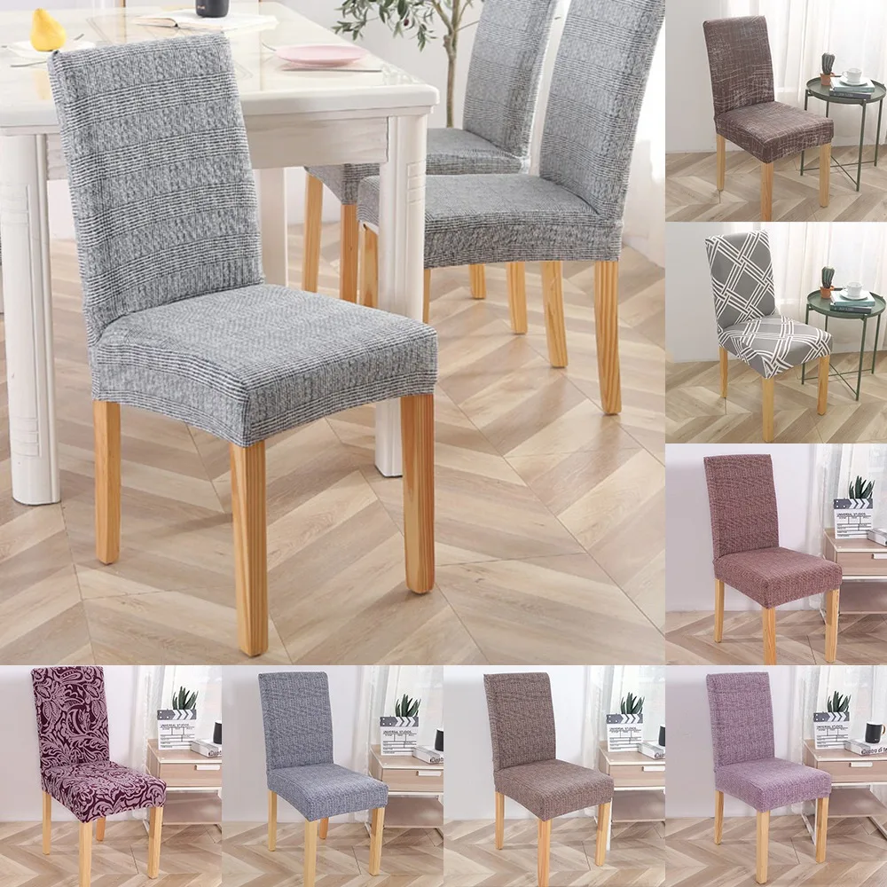 

Dinning Chair Cover Stretch Elastic Printing Office Slipcovers Chair Seat Covers For Dining Room Kitchen Wedding Banquet Hotel