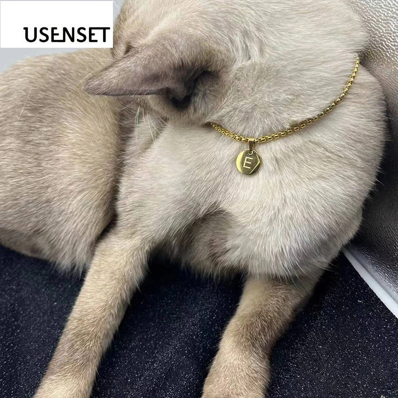Цепочка с подвеской 26 буквами для девочек и женщин украшение домашних животных
