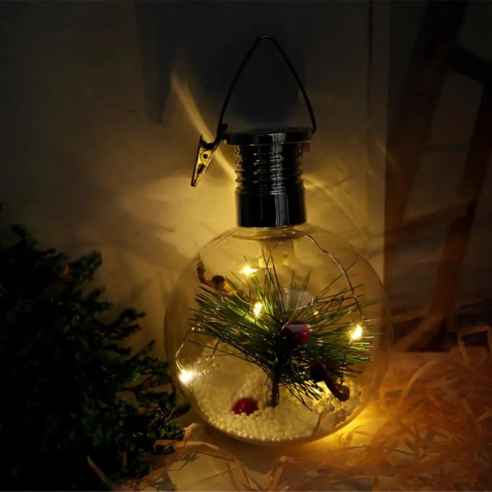 Светодиодсветильник Подвесная лампа в форме шара на солнечной батарее из медной