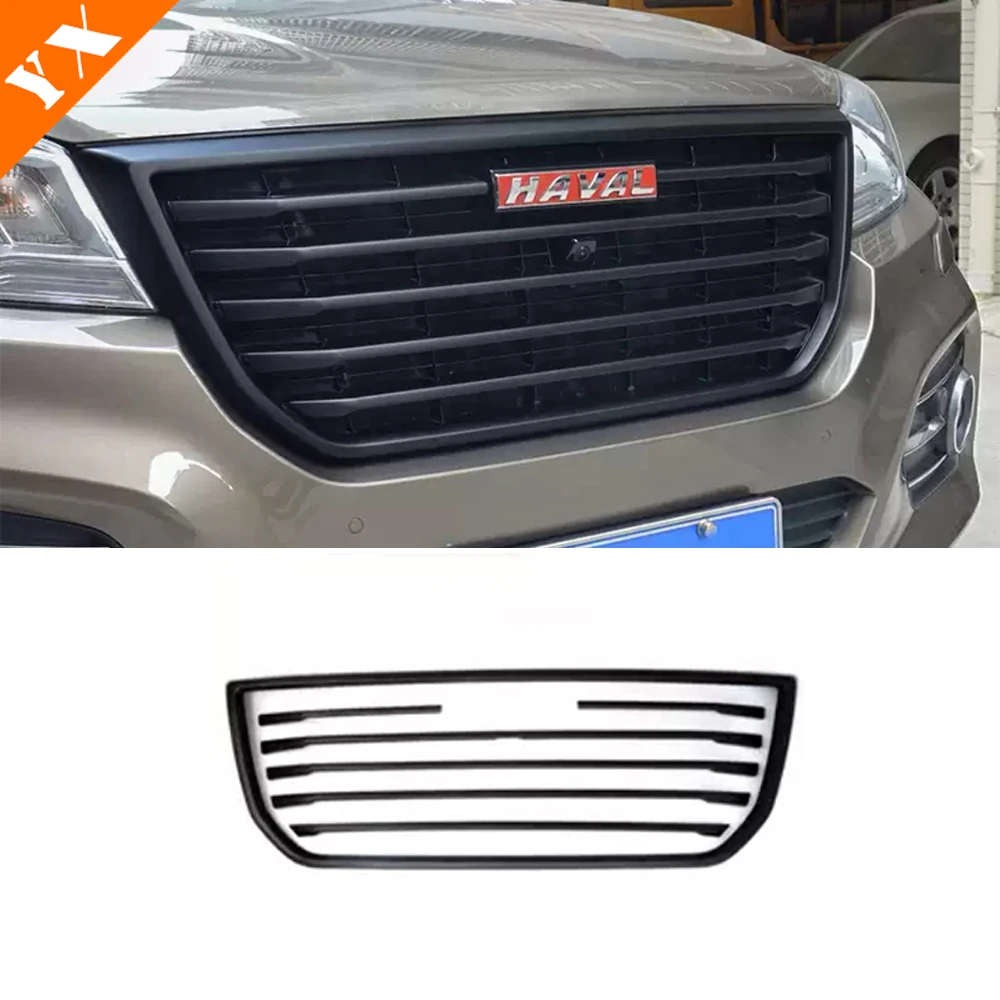 

Черный для Great Wall Haval H9 2017 2018 2019-2021 2022 аксессуары автомобильная передняя решетка капота двигателя декоративная наклейка крышка молдинг