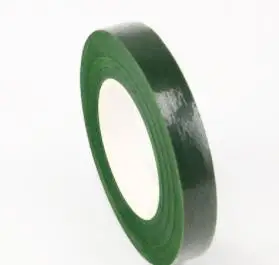 30 Yard 12MM Florist Floral Stem Tape Corsages Buttonhole Artificial Flower Stamen Wrap DIY Craft Accessories 1 Roll - Цвет: dark green