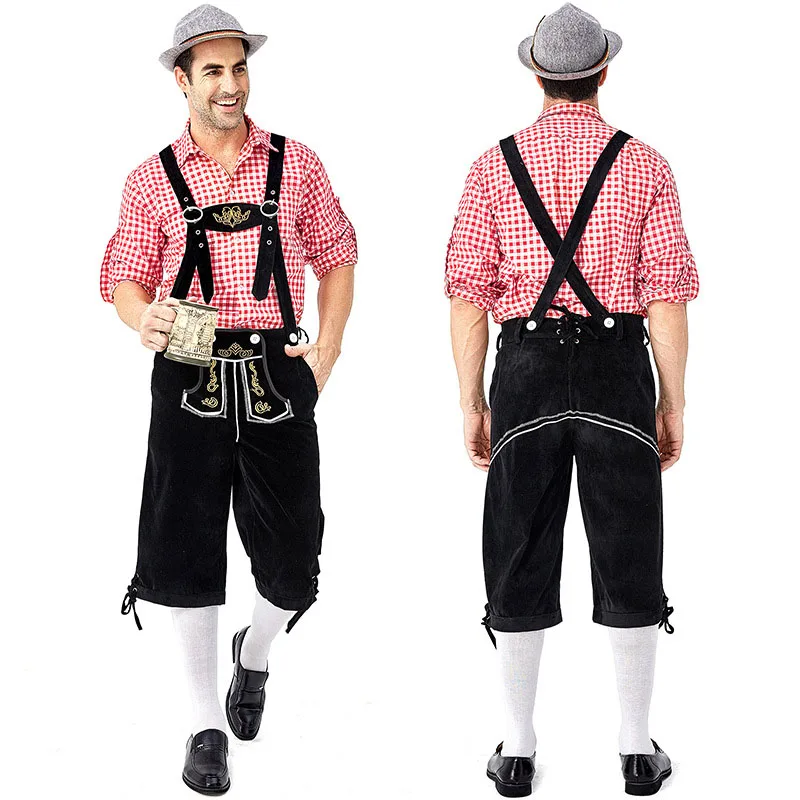 Костюм пивного человека Lederhosen на Октоберфест костюм для Хэллоуина Баварской