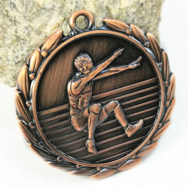 Мужская медаль с длинным скачком Металлическая Детская для спортивного