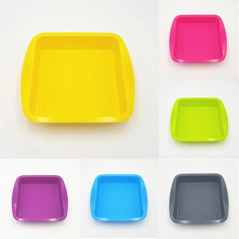 Модная Большая квадратная форма для торта силиконовая шоколадного мыла выпечки |