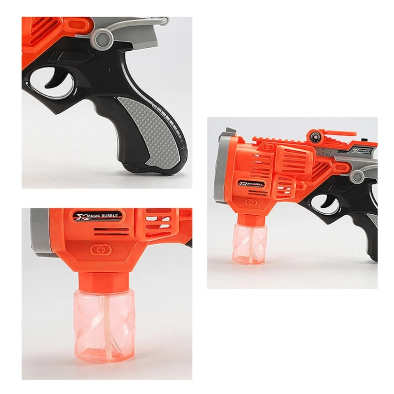 

1PC Summer Toy Outdoor Game Magic Bubble Machine Realistic Bubble Toy with Light & Sound Outdoor Gift for Toddler