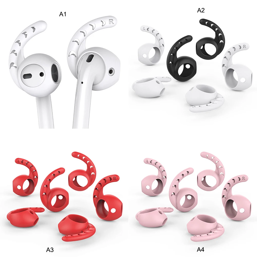 3 пары силиконовых крышек для наушников Apple гарнитура Airpods чехол крючок Airpod