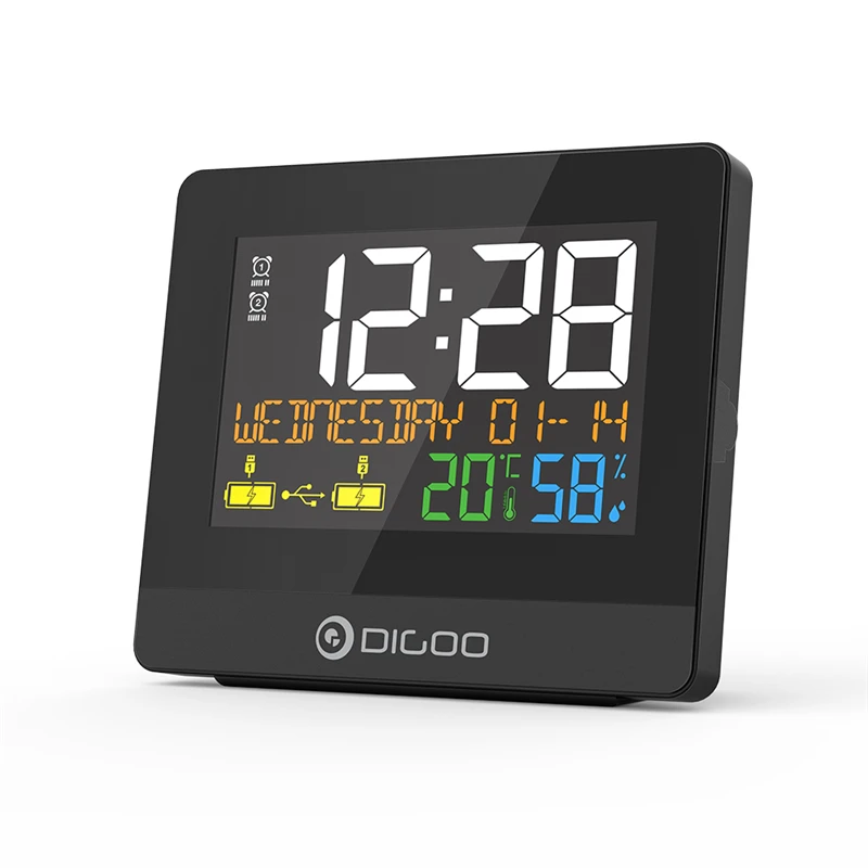 DIGOO телефон с двумя USB портами и гигрометром 10 Вт|Приборы для измерения