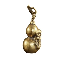 1pc small gourd brass ornament delicate home desktop brass gourd decoration