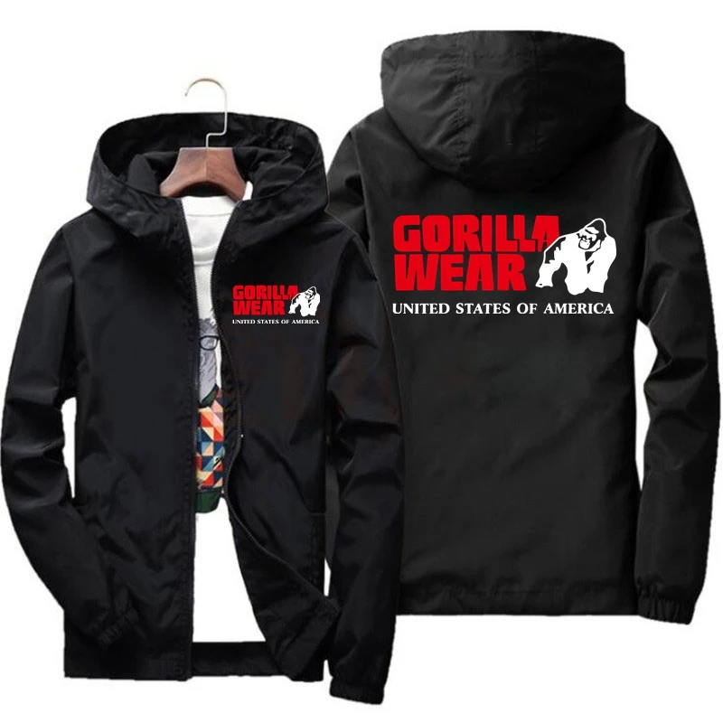

2021 Spring Summer Gorilla wearing Logo Men's New Sunscreen Clothing Fashion Brand Printing Multicolor Men's Sunscreen Hoodie
