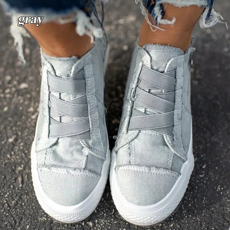 Женская Удобная парусиновая обувь Zapatos Mujer Модные кроссовки с низким верхом на