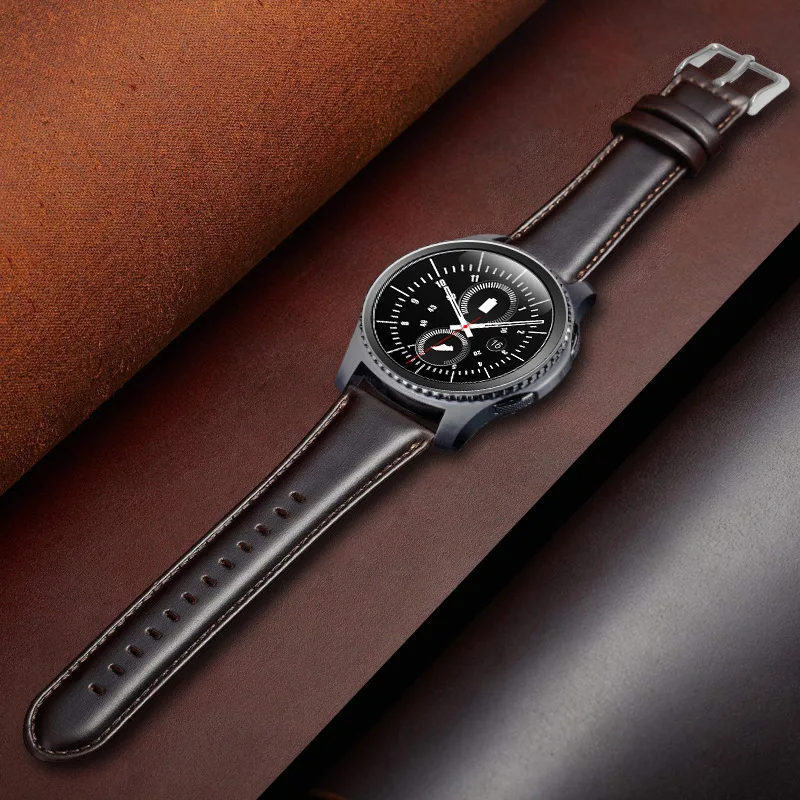 Essidi Geniue 20 мм кожаный браслет ремешок для samsung Galaxy Watch 42 22 часов Замена Glaxy 46