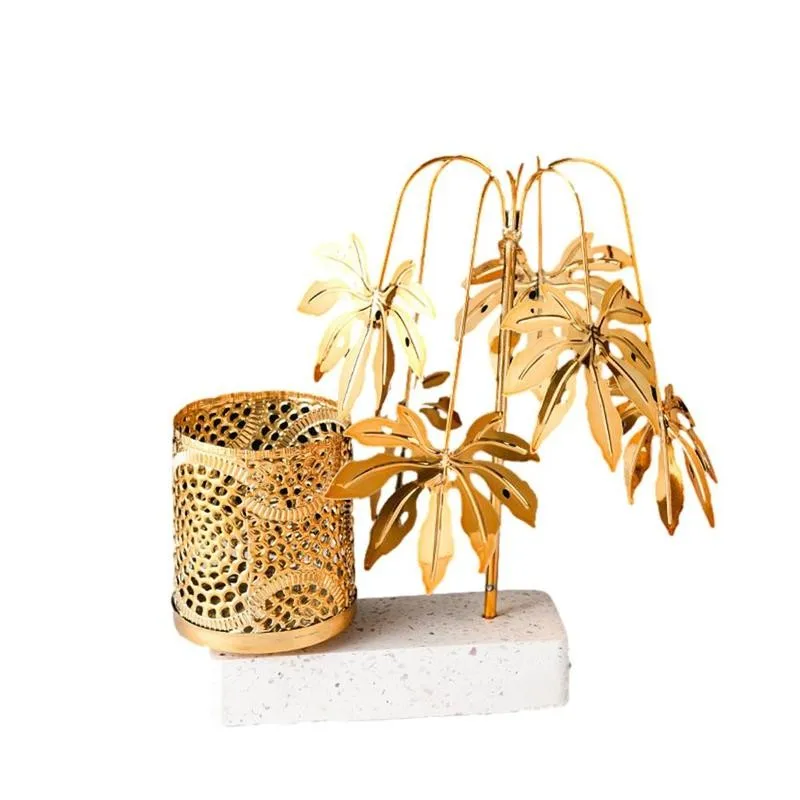 

1pc Nordic Minimalist Metal Wrought Iron Pen Holder Decoration Living Room Office Study Porch Decoration Storage Metal Crafts