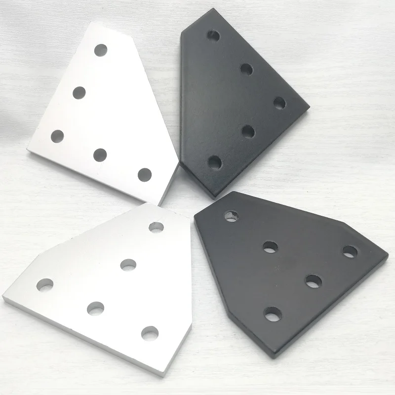 Алюминиевая плата с 5 отверстиями 90 градусов угловой кронштейн соединительная