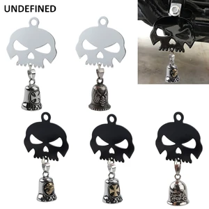 Eagle Biker Cool Bell Engine Motorcycle Bells Hanger Mount Guard For Harley Dyna Sportster Bobber for Indian Chief Vintage Scout