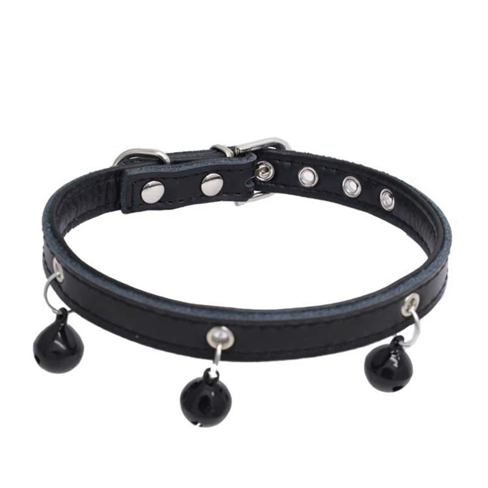 Новинка 2019 ошейник из натуральной кожи для питомцев собак Одноцветный