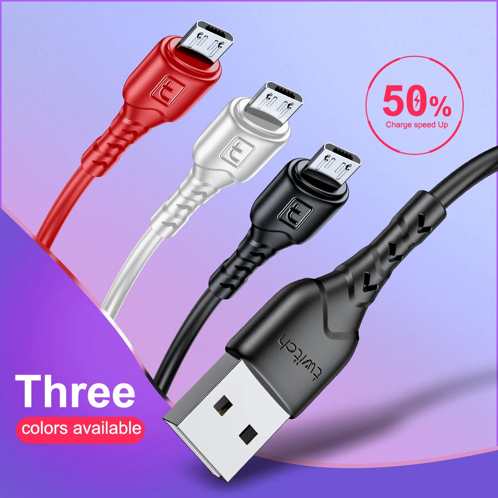 Twitch Micro USB 2.4A для Xiaomi Redmi Note 5 Pro Samsung S7 Android зарядное устройство дата телефон