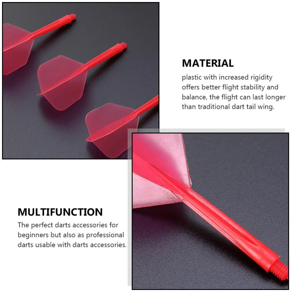

10 Pcs Dart Flights Screw Thread Shafts Dart Flights Anti-fall Dart Leaves