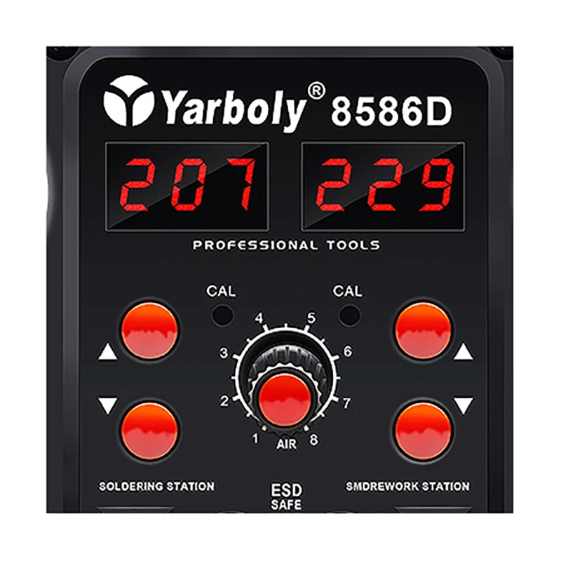 Паяльник Yarboly 8586D паяльная станция с горячим воздухом цифровая BGA для ремонта