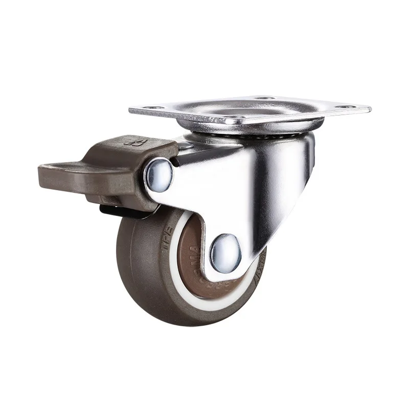 Легкие ролики/колесико для светильник Бели с подшипником резина из ТПЭ супер