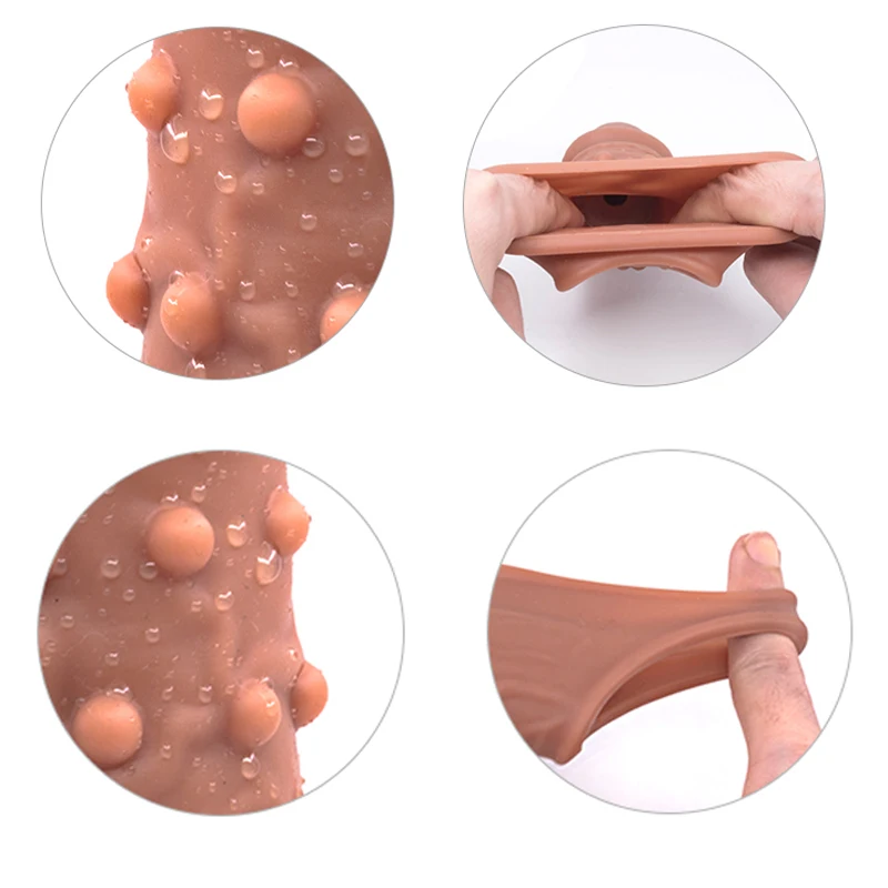 G Spot презерватив расширитель мягкий пенис сопло член рукав продукты для взрослых