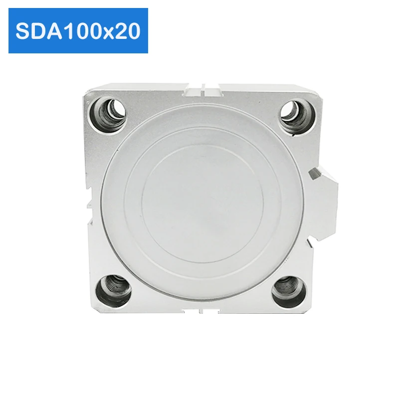 Пневматический цилиндр SDA100 * 20 диаметр 100 мм ход компактный двойного действия -