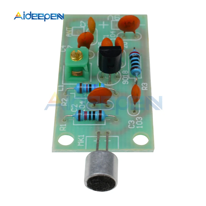 Модуль FM-передатчика постоянного тока 3-5 В мини-беспроводной микрофон печатная