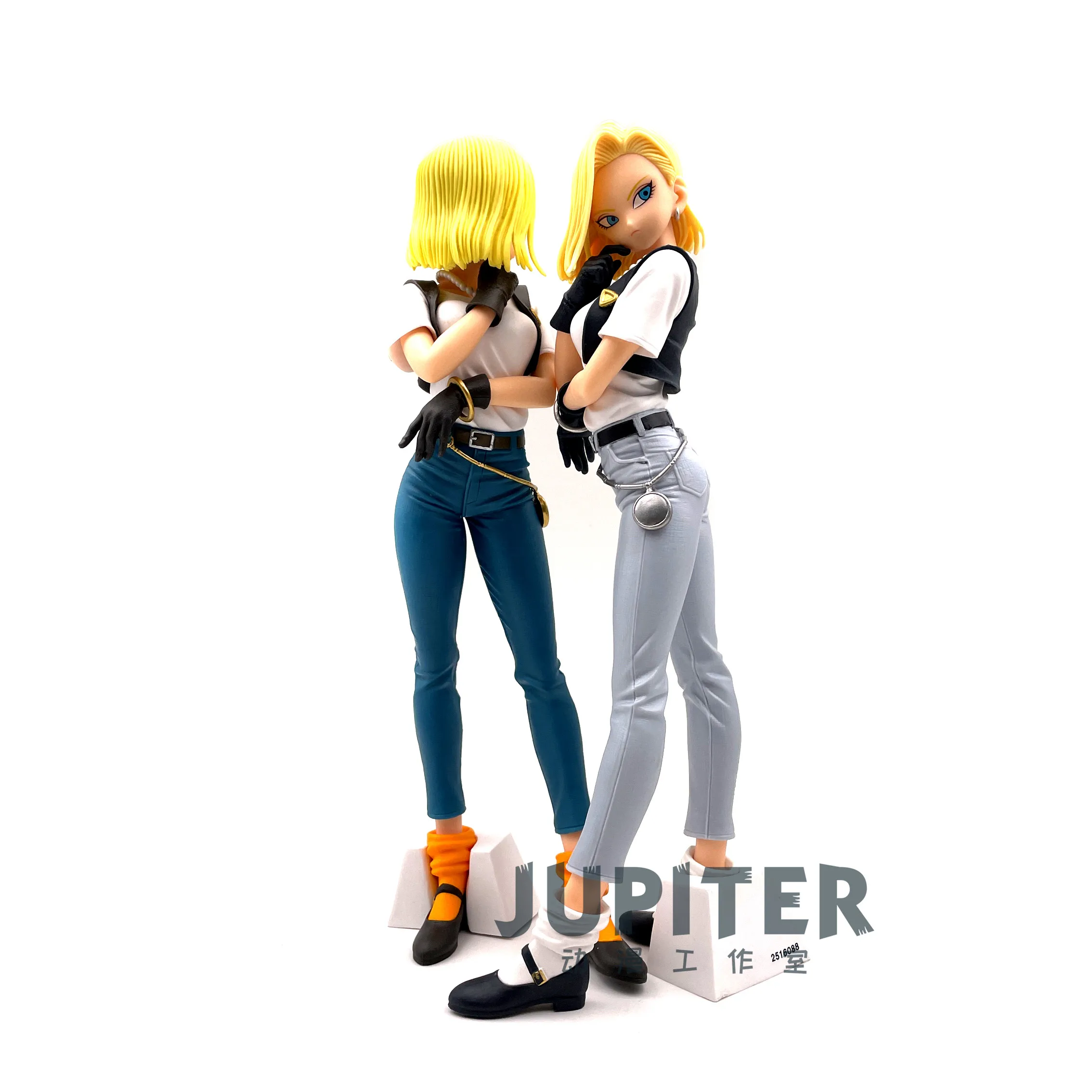 

Bandai Dragon Ball Z Anime Scenery G&G Flash Charm Android 18 Hand Figure Model Toys